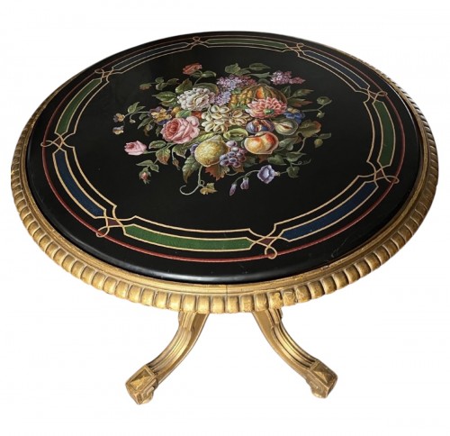 Furniture  - Micromosaic Table workshop of Michelangelo Barberi-Italy-19th c.