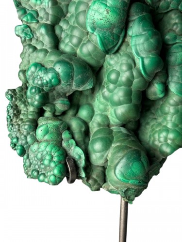 Natural Malachite 'free Form' With Base - Katanga, Congo - Curiosities Style 
