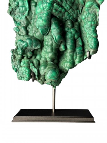 Curiosities  - Natural Malachite 'free Form' With Base - Katanga, Congo