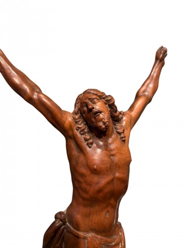 Grand Corpus Christi en buis sculpté - Italie 17e siècle - 