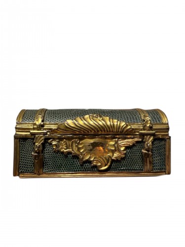 Small Rectangular Gilt Bronze Box, France 18th C. - Objects of Vertu Style Louis XV