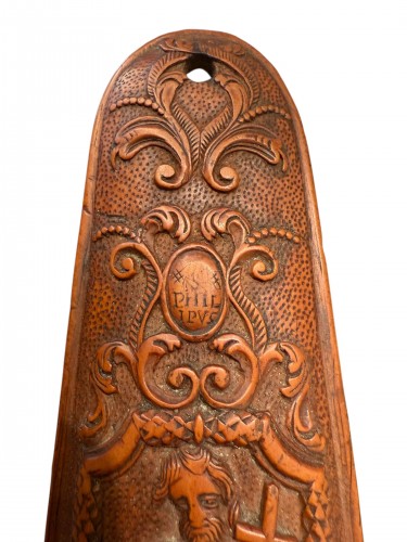 Boxwood Tobacco Grater - Netherlands France Late 17th early 18th Century - Curiosities Style 