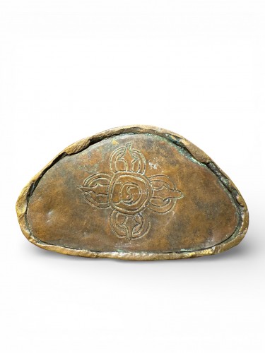 Gilded Bronze Shakyamuni Buddha - Tibet 17th Century - 