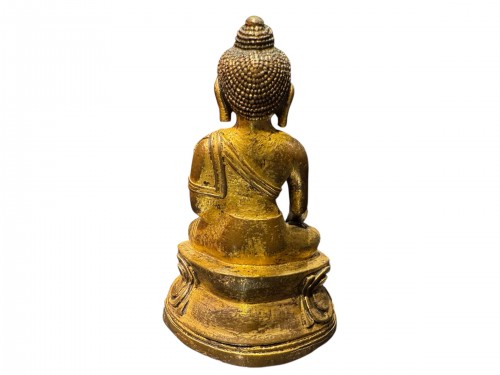 17th century - Gilded Bronze Shakyamuni Buddha - Tibet 17th Century