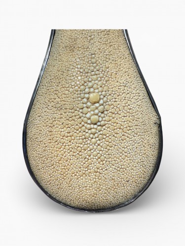 Shagreen/rayskin Powder Box With Silver Mount - France 19th Century - Collectibles Style 