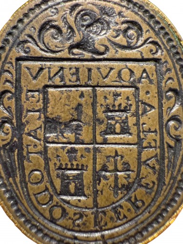 High carat golden overglove signet ring - Portugal late 16th century - 