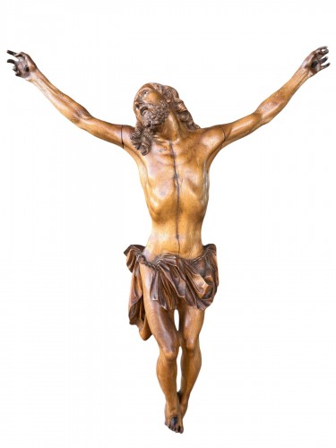 Figure de Christ ‘Corpus Christi’ en buis - Italie -17e siècle