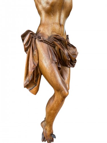 Figure de Christ ‘Corpus Christi’ en buis - Italie -17e siècle - Art sacré, objets religieux Style 