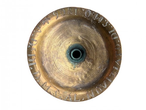 Small Silver gilt Ciborium with Gilt Copper Foot - 17th century - 