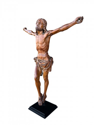 Figure de Christ ‘Corpus Christi’ en buis - Flandre 17e siècle