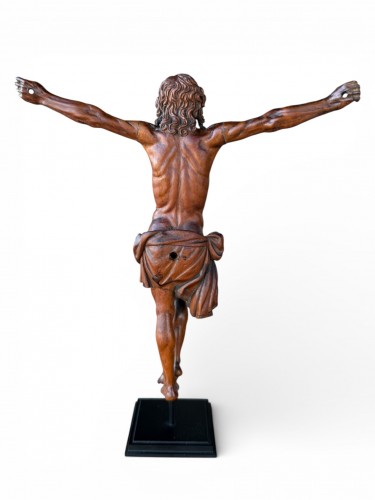 Figure de Christ ‘Corpus Christi’ en buis - Flandre 17e siècle - Renaissance