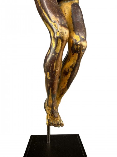 XVIe siècle et avant - Figure de Christ ‘Corpus Christi’ en bronze doré au feu - Italie fin du 16e siècle