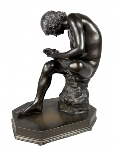 Grand bronze de Spinario Souvenir de Grand-Tour - Italie  19e siècle - Sculpture Style 