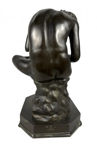 Sculpture Sculpture en Bronze - Grand bronze de Spinario Souvenir de Grand-Tour - Italie  19e siècle