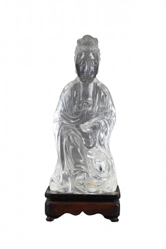 Statuette en cristal de roche - 19e siècle