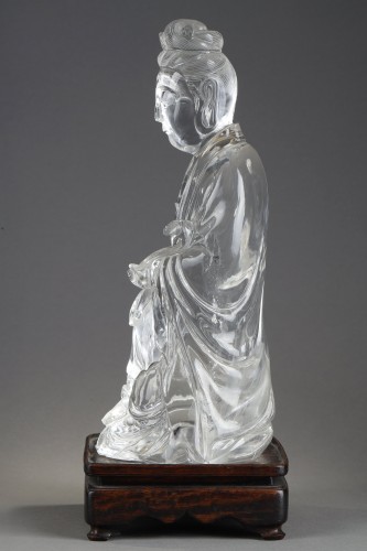 Asian Works of Art  - Rock crystal figure - 19th century