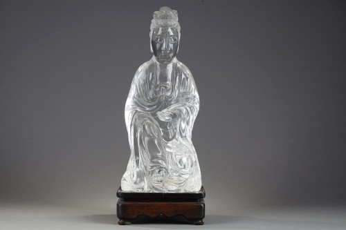 XIXe siècle - Statuette en cristal de roche - 19e siècle