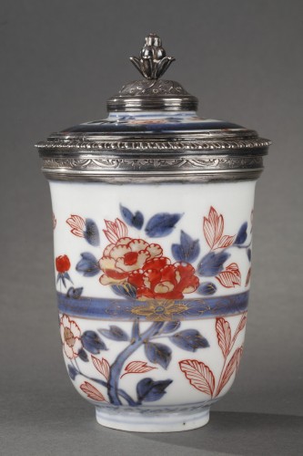Gobelet couvert Japon vers 1700 - Monture en argent 18e - Bertrand de Lavergne