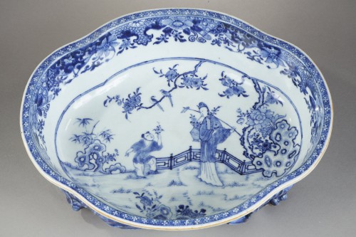 Coupe en porcelaine bleu blanc - Qianlong 1736/1795 - Arts d