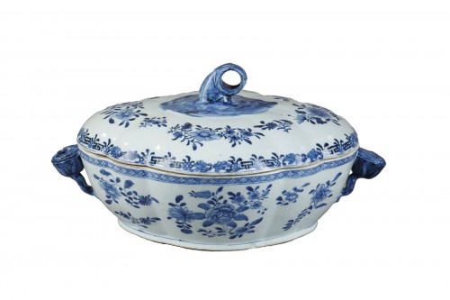 Tureen blue and white - Qianlong period 1736/1795