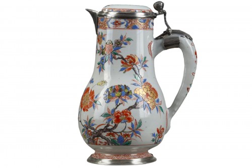 Porcelain ewer Famille verte  - Kangxi period 1662/1722