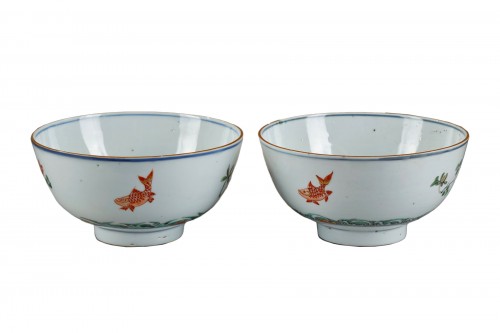 pair bowls Famille Verte - Kangxi period 1662/1722