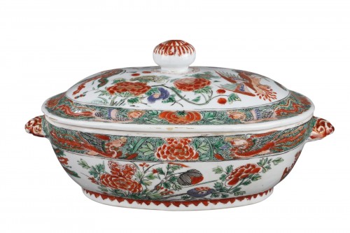 Tureen Famille Verte porcelain - Kangxi period 1662/1722 -