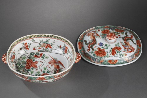Tureen Famille Verte porcelain - Kangxi period 1662/1722 - - 