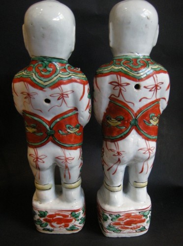 Asian Works of Art  - Pair of boys (Hehe erxian)  - Epoque Kangxi (1662-1722)