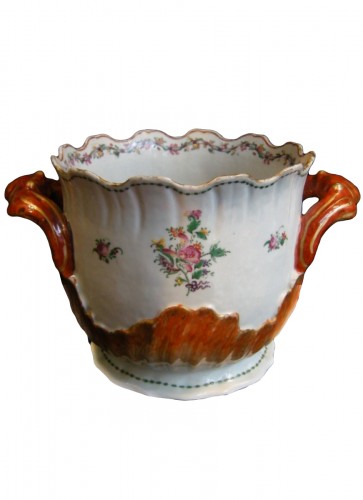 Seau à rafraichir en porcelaine de la Compagnie des Indes XVIIIe siècle