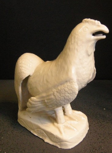 Asian Works of Art  - Cockerel figure in &quot; Blanc de Chine &quot; porcelain - Circa 1690