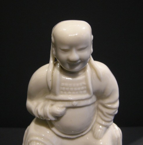 Figure of Guandi Blanc de Chine porcelaine -1650/1670 - Asian Works of Art Style 