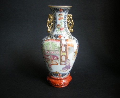 Wall vase porcelain - Jiaqing period  1796/1820 - 