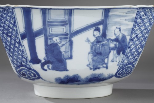 XVIIe siècle - Bol en porcelaine "bleu blanc" - Epoque Kangxi 1662/1722
