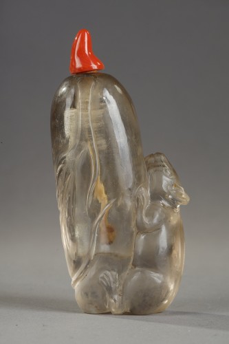 Flacon tabatière en cristal de roche - Chine 19e siècle - Arts d