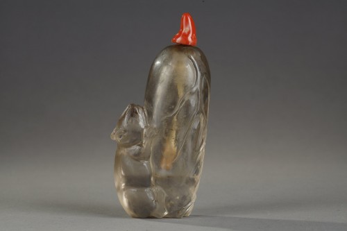 Flacon tabatière en cristal de roche - Chine 19e siècle - Bertrand de Lavergne