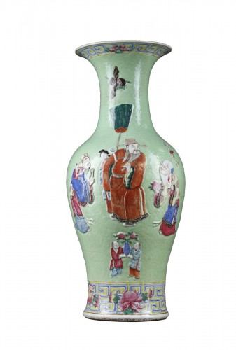 Grand vase en porcelaine - Chine 19e siècle