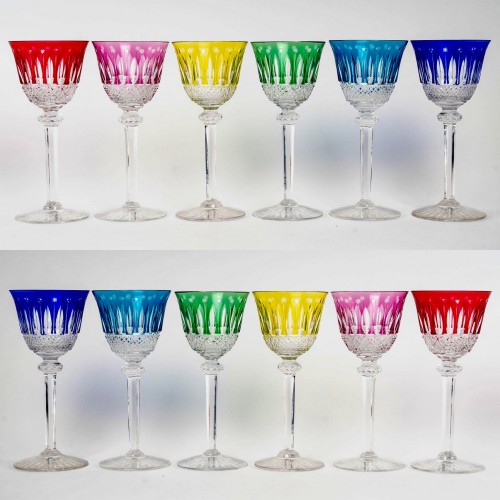 1928 Saint Louis - Set Of 12 Glasses Roemer Tommy - Glass & Crystal Style 