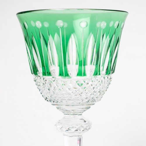 Verrerie, Cristallerie  - 1928 Saint Louis - Suite de 12 verres Roemer Tommy 