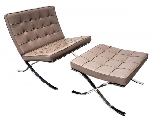 Ludwig Mies Van Der Rohe - Knoll International - Chauffeuse & Ottoman Barcelona