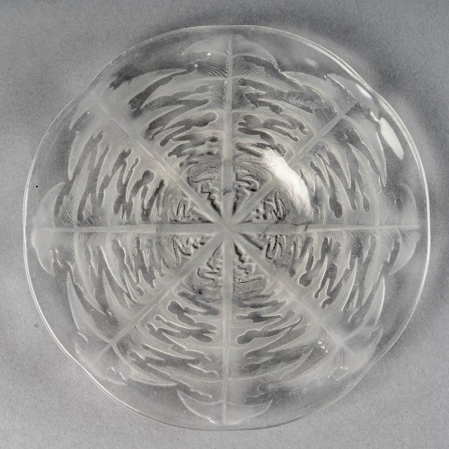 1924 René Lalique - Set Of  Pissenlit 10 Bowls Cups &amp; 10 Plates Glass  - 