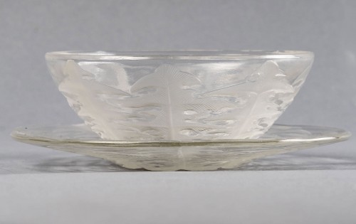 1924 René Lalique - Suite de 10 bols coupes et 10 assiettes "Pissenlit" - Art Déco