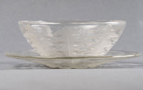 1924 René Lalique - Suite de 10 bols coupes et 10 assiettes "Pissenlit" - Art Déco