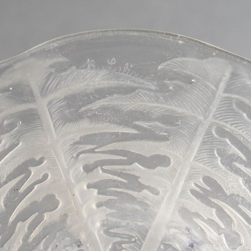 Antiquités - 1924 René Lalique - Set Of  Pissenlit 10 Bowls Cups &amp; 10 Plates Glass 