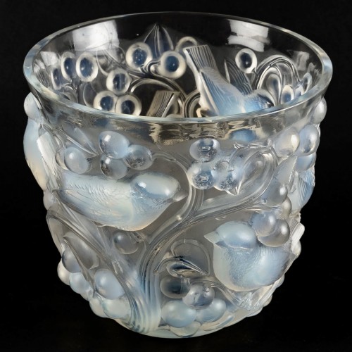 1921 René Lalique - Vase Avallon - Verrerie, Cristallerie Style Art Déco