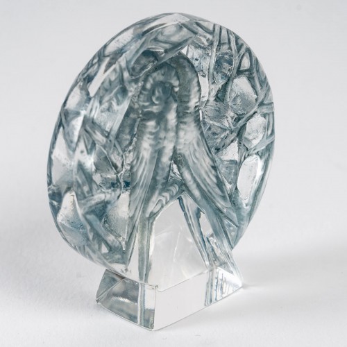 1919 René Lalique - Cachet Perruches - Verrerie, Cristallerie Style Art nouveau