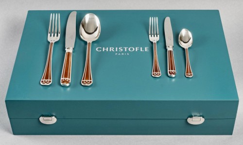 Antiquités - Christofle Flatware Cutlery Set Talisman 72 Pieces