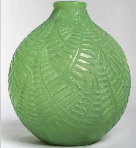 1927 René Lalique - Vase Espalion - Verrerie, Cristallerie Style Art Déco