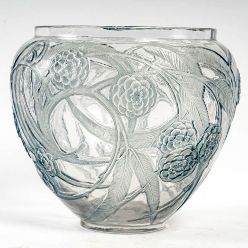 1923 René Lalique - Vase Néfliers - Glass & Crystal Style Art Déco