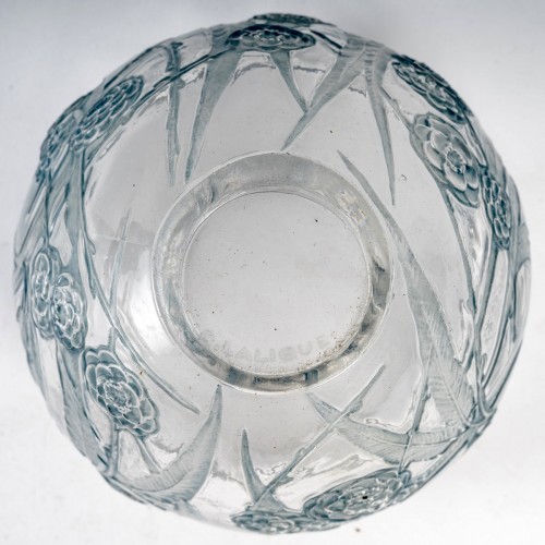 1923 René Lalique - Vase Néfliers - Art Déco